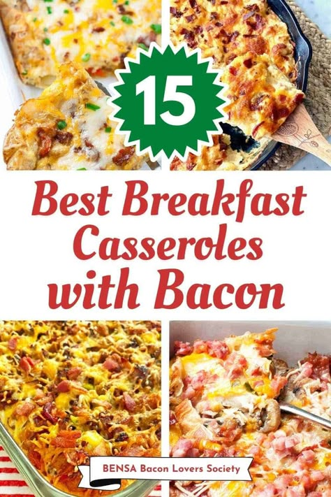 Brunch Recipes With Bacon, Best Breakfast Casseroles, Casseroles For A Crowd, Quiche Keto, Easter Breakfast Casserole, Breakfast Casserole With Bacon, Recipes With Bacon, Bacon Casserole Recipes, Brunch Casseroles