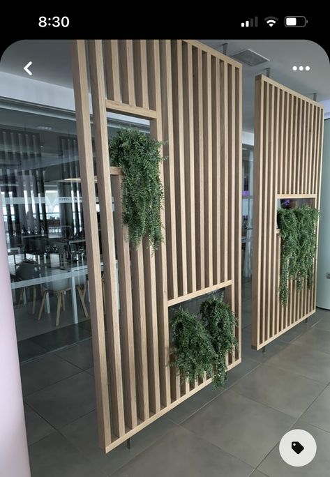 Plant Wall Divider Indoor, Wellness Centre, Workout Room, Candle Bar, Deco Studio, Log House, Laundry Area, Deck Decorating Ideas On A Budget, Wood Project