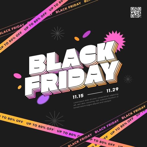 Vector black friday event template | Premium Vector #Freepik #vector #sale #background #holiday #colorful Black Friday Sale Ads, Black Friday Email Design, Black Friday Graphic, Black Friday Advertising, What Is Black Friday, Black Friday Sale Design, Sale Background, Black Friday Poster, Black Friday Flyer