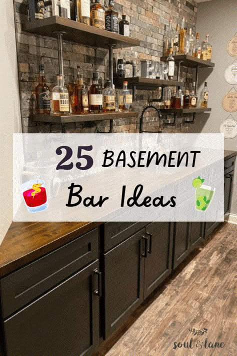 25 Basement Bar Ideas for a Stellar Rec Room Downstairs Bar Room Ideas In House, Bar Room Ideas, Speakeasy Basement, Rustic Basement Bar, Diy Projects Garage, Bar Lounge Room, Lego Table Diy, Diy Dolls House, Attic Organization