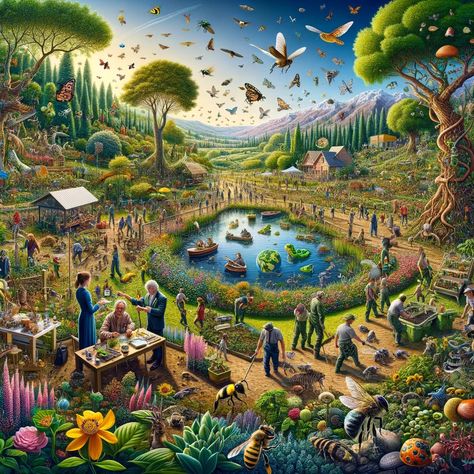 Harmony in Conservation: The Symphony of Biodiversity Ecosystem Poster, Mystical Butterfly, Bio Diversity, Web Of Life, Biodiversity Conservation, Forest Conservation, Conservation Of Natural Resources, Grow Food, Arts Integration