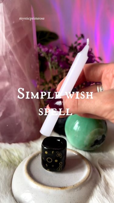 Manifesting Money Spells With White Candles, Powerful Wish Spell, Magic Spells Witchcraft Real, Beauty Spells Witchcraft, White Candle Magic, Green Candle Magic, White Candle Spells, Make Wish, Beauty Spell