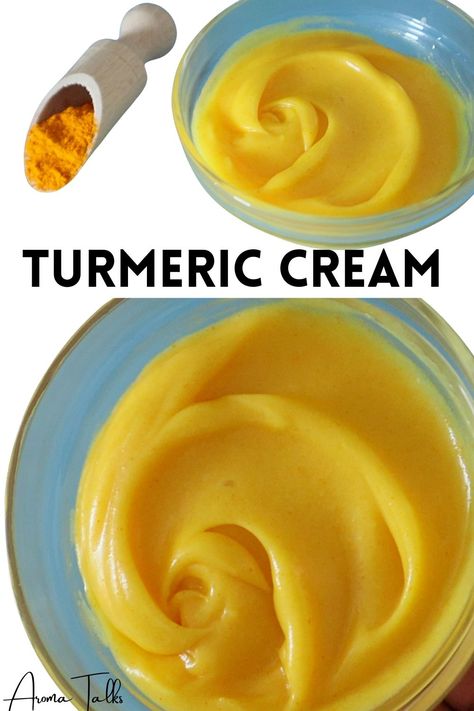 Home Made Anti Aging Cream, Homemade Day Cream Face, Turmeric Face Cream, Tumeric Cream Diy, Homemade Face Cream For Glowing Skin, Homemade Skin Lightening Cream, Turmeric Face Cream Diy, Diy Day Cream Face, Turmeric Butter For Skin