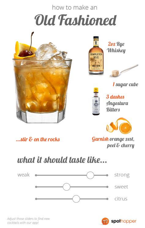 An Old Fashioned Drink, Best Old Fashioned Cocktail Recipe, Old Fashioned Recipes Cocktail Easy, Easy Old Fashioned Cocktail, Oldfashion Cocktail, Brandy Cocktail Recipes, Cocktails For Men, Birthday Party Food For Adults, Old Fashion Drink