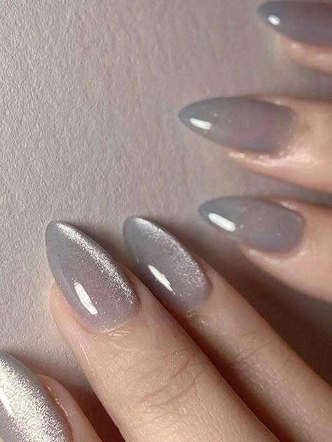 Buscar press on | SHEIN Animal Geometric, Grey Nails, Unghie Nail Art, Geometric 3d, Zoya Nail, Nail Art Set, Gray Nails, Almond Nails Designs, Almond Nail