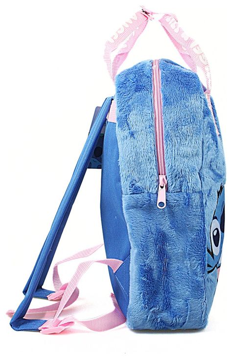 Genuine Disney licensed Stitch backpack for all your school supplies kept in one spot, embroidered Disney characters, fashionable and stylish. Disney Stitch Plush backpack. Backpack specifications:Size H33, W25, D9cm. Weight 0.2kg. Material: polyester. Backpack features:Adjustable and padded shoulder strap. Top grab handle. Water repellent material. General information:EAN: 5036278093708.