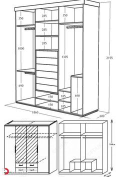 Standard Dimensions Closet Layouts Dimensions - Engineering Discoveries Closet Layout Dimensions, Closet Layouts, Closet Design Plans, Dressing Ikea, Closet Dimensions, Wardrobe Dimensions, Minimalist Kids Room, Clothes Cabinet, Clothing Closet