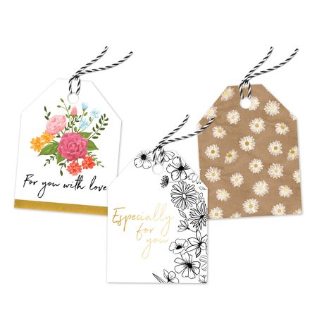 Monogram gift tags