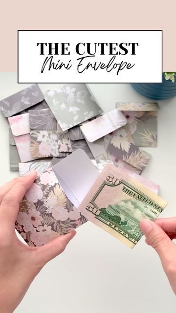 Design Money For Gift, How To Make A Coin Envelope, Diy Budget Envelopes, Cash Gift Envelope Diy, How To Make 100 Envelope Challenge, Diy Coin Envelope, Diy Cash Stuffing Envelopes, Saving Envelopes Ideas, Diy Money Challenge Envelopes