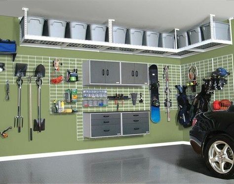 Nice Rifacimento Garage, Garage Ceiling Storage, Garage Organization Tips, Garage Organizing, Garage Storage Ideas, Ceiling Storage, Garage Organize, Garage Makeover, Home Garage