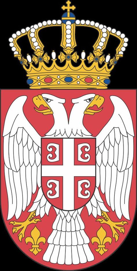 The Serbian eagle is a bicephalous heraldic eagle a common symbol in the history of Serbian heraldry and vexillology The doubleheaded eagle and the Serbian Serbian Tattoo, Patrijarh Pavle, Serbian Flag, Serbia Flag, National Animal, Belgrade Serbia, Coats Of Arms, Symbolic Tattoos, Flag Colors