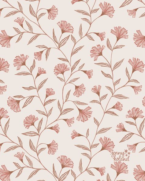 Floral Surface Pattern, Easy Floral Pattern, Floral Pattern Illustration, Visual Stim, Color Schemes Colour Palettes, Dark And Moody, Textile Pattern Design, Floral Print Design, Floral Illustration