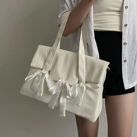 Richme Fashion Laptop Bags Women 2023 New Design Ladies Solid Nylon Daily Shoulder Bags Individuality Bow Bolso Mujer Shoppers - AliExpress Laptop Bag For Women, Laptop Shoulder Bag, Leather Dress Shoes, Pretty Bags, Laptop Bags, Mode Inspo, Leather Shoes Men, Stylish Bag, Nylon Bag