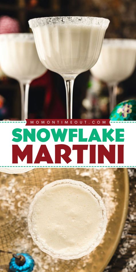 Easy holiday drinks? Don't miss the best snowflake martini! An easy martini recipe with the perfect blend of festive flavors and elegant simplicity! Artfully crafted with just three ingredients, this white chocolate martini is perfect for this holiday season! Thanksgiving Martini, Easy Martini, Snowflake Martini, Martini Recipes Easy, White Chocolate Martini, Easy Holiday Drinks, Easy Chocolate Desserts, Chocolate Martini, Colorful Drinks