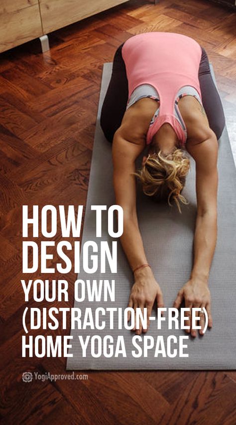 Home Yoga Space: How To Create a Distraction-Free Yoga Studio | YogiApproved Yoga Space In Bedroom, Yoga Space At Home, Home Yoga Space, Yoga Spaces At Home, Yoga Corner, Yoga Spaces, Yoga Headstand, Yoga Room Design, Meditation Room Ideas