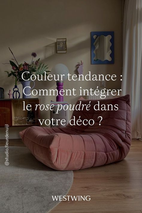 Le rose poudré est une couleur très polyvalente et tendance en décoration intérieure: du fushia au rose saumon proche du pêche ou peach fuzz, toutes les teintes de rose trouvent une place dans votre un intérieur. Mais comment intégrer cette couleur dans votre déco ? En cliquant sur le pin vous découvrirez les couleurs à associer avec le rose et des conseils pour l'incorporer, par un mur accent, des accessoires ou des meubles comme un fauteuil ou un canapé. Découvrez-en plus sur Westwing.fr Murs Roses, Orange Terracotta, Peach Fuzz