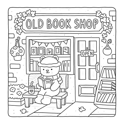 Fuzzy Hygge: Cute and Cozy Coloring Book for Adults & Teens 8 Colouring Pages To Print, Bobbie’s Goods Coloring Pages, Colouring In Pages For Adults, Printable Coloring Book Bobbie Goods, Colour Book Pages, Coloring Books Pages, Fuzzy Friends Coloring Pages, Colouring Books For Adults, Bookstore Coloring Pages