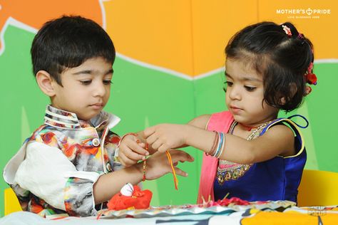 Raksha Bandhan is a day full of faith, respect and love where the brother-sister bond is cherished. Young ones at Mother’s Pride celebrated the traditional values with joy and excitement. Dressed beautifully in colorful attires, little students enjoyed the day well and learnt the glorious culture and heritage. The lovely girls were ready with beautiful Rakhis and the boys were there with cute little presents. Wallpaper Images Hd, Background Images For Quotes, Brother Sister, Raksha Bandhan