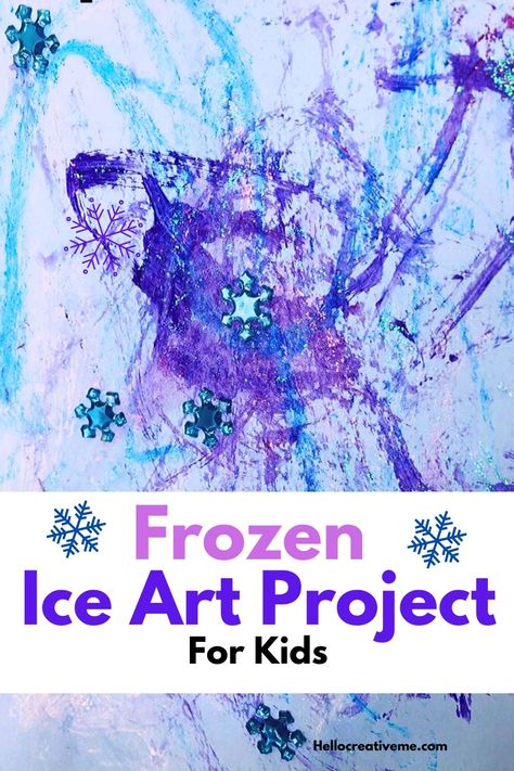 Has Frozen 2 fever taken over in your house? Then cool down and create some awesome art with this Frozen ice cube painting project!! Frozen Craft Ideas, Frozen Party Activities For Kids, Frozen Crafts For Preschoolers, Ice Crafts For Toddlers, Frozen Crafts For Kids, Two Year Old Room, Frozen Party Activities, Elsa Crafts, Frozen Paint