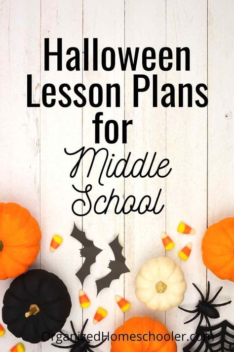 Halloween Lesson Plans Middle School, Middle School Halloween Activities, Halloween Language Arts Activities, Lesson Plans For Middle School, Art Lesson Plans Middle School, Halloween Language Arts, Halloween Art Lessons, Halloween Lesson Plans, Pumpkin Lessons