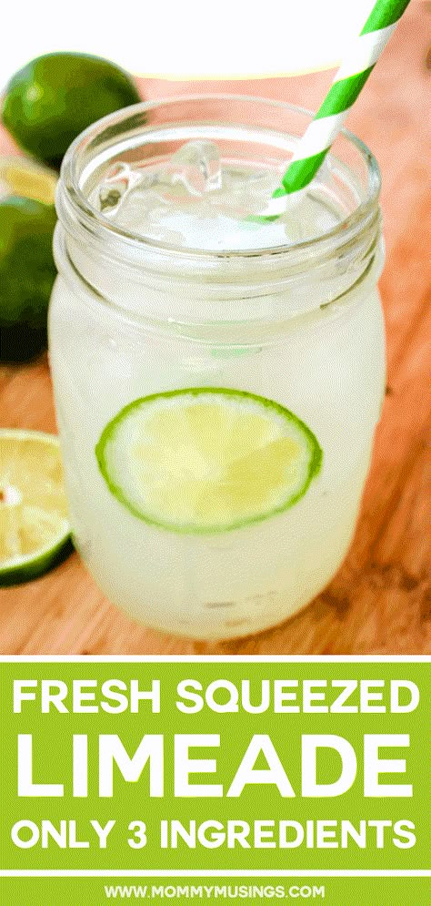 Limeade Recipe | How to Make Limeade Limeade Margarita, Limeade Drinks, Limeade Recipe, Lime Drinks, Lime Recipes, Drink Recipes Nonalcoholic, Cherry Limeade, Refreshing Drinks Recipes, Homemade Lemonade