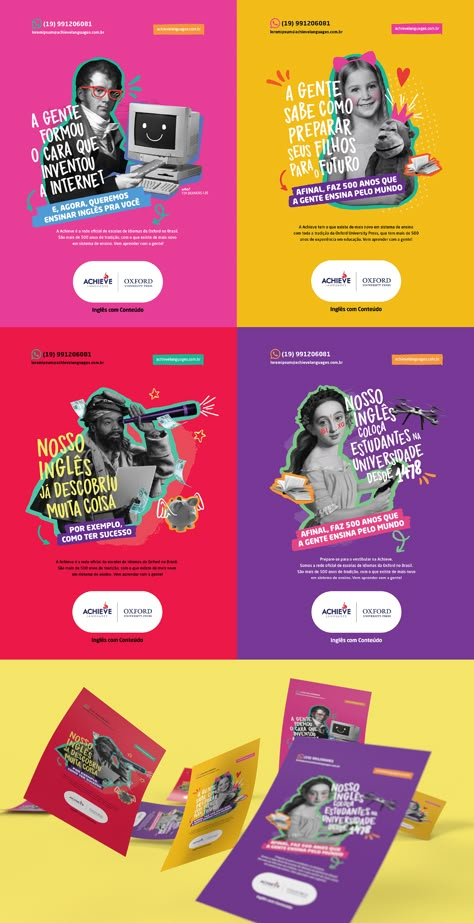 Registration Campaign for Achieve Languages on Behance Instagram Feeds, Instagram Feed, Instagram