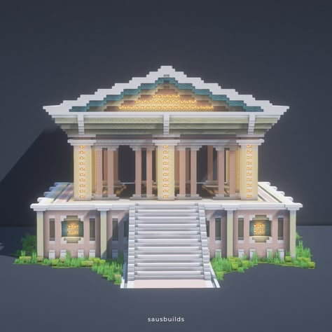 An older, Greek-inspired temple from a few years back. #minecraft #minecraftbuild #minecraftbuildideas #minecraftbuilding… | Instagram Minecraft Greek House Ideas, Minecraft Ancient Greek Buildings, Roman Temple Minecraft, Greek Buildings Minecraft, Greek Style Minecraft Builds, Greek Builds Minecraft, Temple Minecraft Ideas, Ancient Greece Minecraft, Greek Temple Minecraft