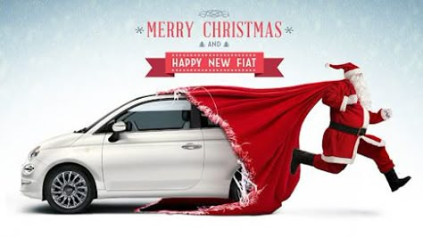 Fiat 500 USA: Fiat Night Before Christmas... Christmas Advertising Design, Real Estate Creative Ads, Christmas Cars, Christmas Ads, Christmas Poem, Christmas Advertising, Car Advertising Design, Christmas Posts, Digital Advertising Design