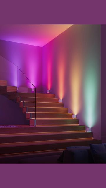 Corner Stage Design, Music Space Ideas, Holographic Interior Design, Dance Lighting Design, Neon Interior Design, Colour Exhibition, Stage Room, Instagrammable Walls, Club Design Interior