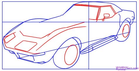 How To Draw A Corvette | How to Draw a Corvette, Step by Step, Cars, Draw Cars Online ... Corvette Drawing, Car Drawing Tutorial, Truck Cookies, How To Draw Cars, Car Drawing Pencil, Car Drawing Easy, Vehicle Drawing, How To Draw Muscles, Car Sketching