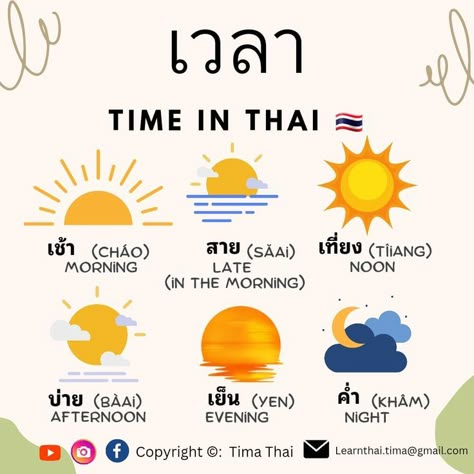 Thailand Words Basic, Thailand Words, Thai Language Learning, Study Thai, Thai Learning, Thai Phrases, Thailand Language, Thai Alphabet, Learn Thai Language