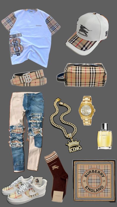 Oufits burberry Big Boy Outfits, Hood Drip, Guys Fashion Swag, Summer Swag Outfits, Fresh Clothes, Drip Fits, Drippy Outfit, Drip Outfit Men, Guys Fashion