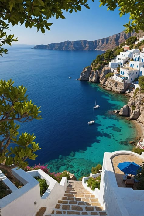 Island Paradise: Discovering the Timeless Beauty of the Greek Islands Grece Island, Athens November, Greek Island Aesthetic, Mediterranean Nature, Blue Water Beach, Greece Nature, Greek Islands Vacation, Greek Holiday, Greek Beach