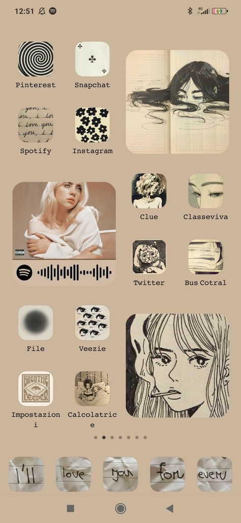 Apps used: Fonts, App Icon Changer, Color Widgets Every pic used in my page:) Fonts Art App Icon, Icon Changer App, Apps I Need, Font Changer, Icon Changer, Font App, Color Widgets, App Icon Ideas, Aesthetic Writing