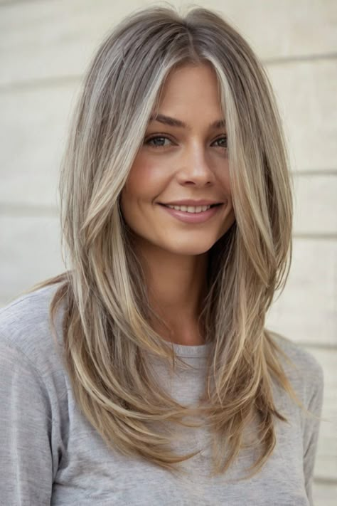 Cute Medium Length Layered Haircuts, Medium To Long Length Haircut With Bangs, Mid To Long Length Hair With Layers, What To Tell Your Hairdresser Haircuts, Medium Length Hair With Layers Middle Part, Medium Long Haircuts For Women, Medium Length Hair With Long Layers, Medium Length Haircut Face Framing, Haïr Style For Medium Hair