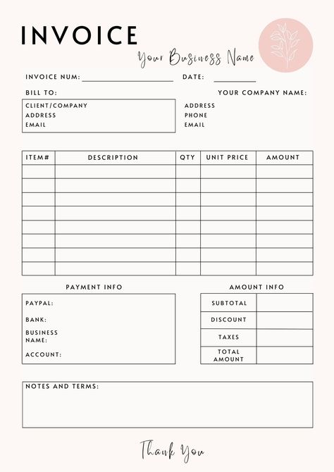 Craft Business Invoice Form healthplannerideas #womeninbusiness #stylishplanner📖. Business Invoice Templates Free, Order Form Template Free Printable Craft, Small Business Receipt Template, Custom Order Form Template Free, Small Business Order Forms, Order Form Template Free Printable, Invoices Design, Small Business Invoice Templates, Invoice Template Free Download