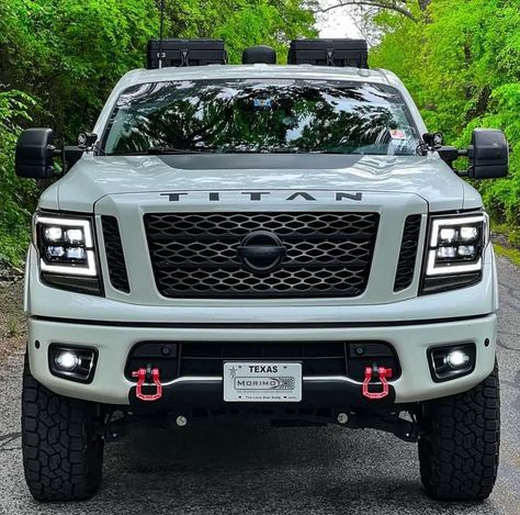 Nissan Titan Lifted, Nissan Titan Xd Diesel, Nissan Titan Truck, Nissan Titan Pro 4x, Best Headlights, The Letter N, Nissan Trucks, Nissan Titan Xd, Trucking Life