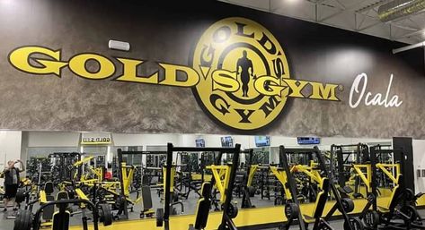 Gold’s Gym Golds Gym Aesthetic, Gym Moodboard, Gym Branding, Gym Design Ideas, Restrooms Signage, Gym Design Interior, Gym Club, Gold's Gym, Sign System