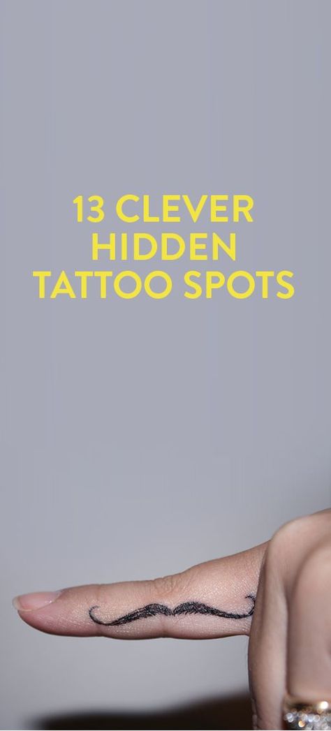 Small Hidden Tattoos, Hidden Tattoo Placement, Hidden Tattoo, Secret Tattoo, Places To Get Tattoos, Places For Tattoos, Tattoo Spots, Hidden Tattoos, Clever Tattoos