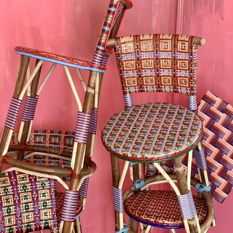 Object of Desire: Philippe Model's Woven Terrace Furniture Woven Furniture Design, Mexican Interior Design, Macrame Chandelier, Object Of Desire, Terrace Furniture, Woven Chair, Woven Furniture, Garden Designer, Deco Boheme