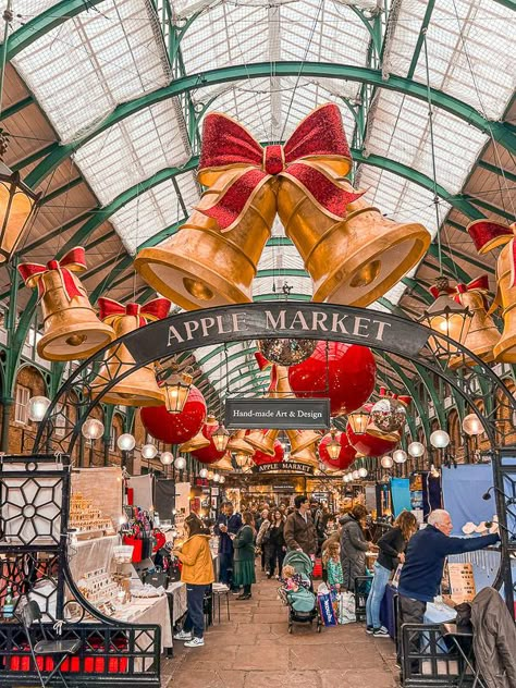 Christmas Vacation Aesthetic, Covent Garden Christmas, Southbank Christmas Market, Christmas Towns To Visit, Places To Visit In December, London Christmas Market, London In Winter, Best Christmas Destinations, Christmas Trips