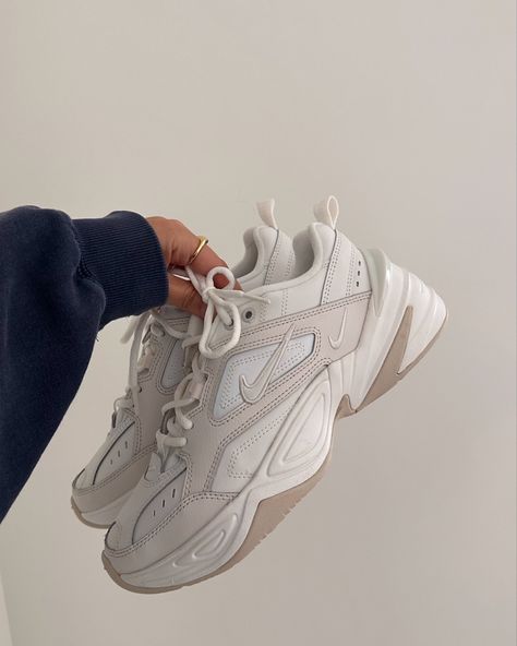 The perfect everyday sneaker! Nike M2k, Dr Shoes, Pretty Shoes Sneakers, Cute Sneakers, Hype Shoes, Shoe Inspo, Aesthetic Shoes, Swag Shoes, Gym Shoes