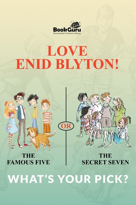 Does your young reader love Enid Blyton and mysteries? If yes, then they must have read books from the Secret Seven and Famous Five series. Which of the two series is their favourite pick? Do let us know in the comments. Famous Five Books, Secret Seven, Enid Blyton Books, Famous Five, The Famous Five, Childrens Library, Enid Blyton, Personalised Kids, Book Recommendations