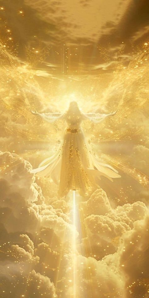 Light Powers Aesthetic, Citrine Aesthetic, Measure Of A Man, Angel Of Light, Gold Wallpaper Phone, Angel Light, Deer Wallpaper, Golden Angel, Sun Worship