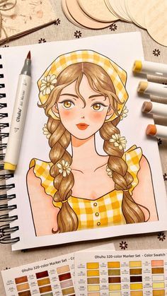 🥰 Drawing With Markers Ideas Doodles, Ohuhu Drawings, Hard Sketches, Pfp Doodle, Yellow Drawings, Aesthetic Drawings Sketches, Printmaking Photography, Doodle Pfp, Doodle Overlay