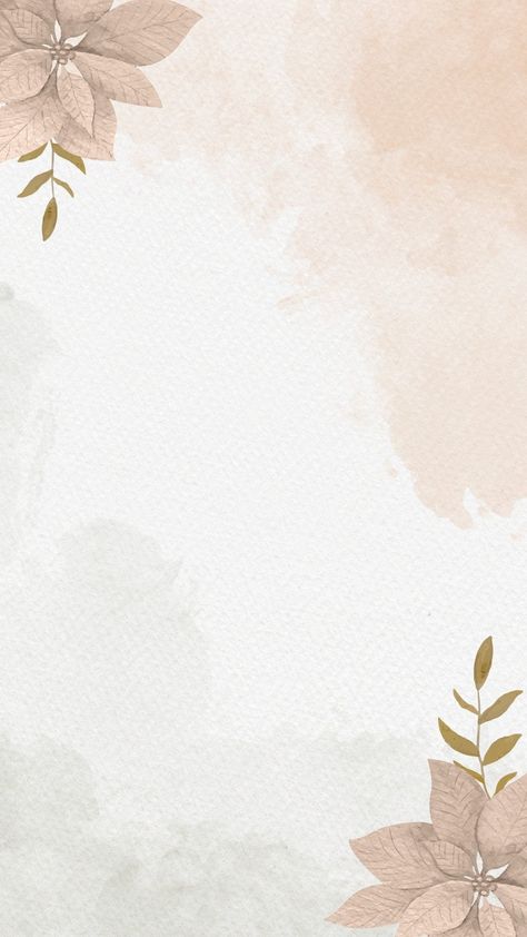 Brown Pastel Simple Watercolor Floral Background Instagram Story - Templates by Canva Tamplets Design Photo, Wedding Story Instagram, Story Design Instagram, Planner Backgrounds, Boarders Designs, Background Instagram Story, Watercolor Floral Background, Pregnancy Illustration, Floral Watercolor Background