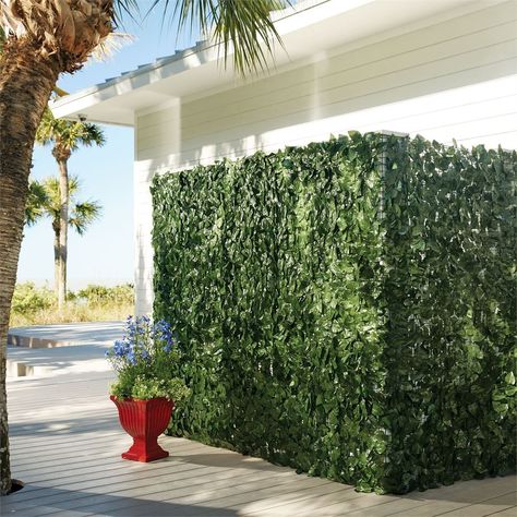 Amazon.com : Brylanehome Low Faux Greenery Privacy Screen (Green, 0) : Patio, Lawn & Garden Decorative Garden Fencing, Green Fence, Arch Trellis, Patio Privacy, Backyard Privacy, Outdoor Deck Furniture, Privacy Walls, Privacy Screen Outdoor, Faux Greenery