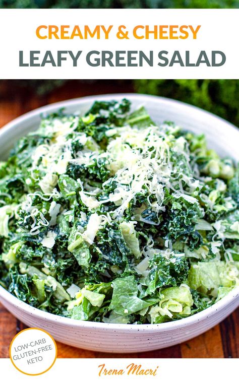 Leafy Green Salad Recipes, Green Vegetable Recipes, Leafy Greens Recipes, Salad Recipes Gluten Free, Lettuce Recipes, Creamy Avocado Dressing, Salad Keto, Keto Salad, Leafy Salad