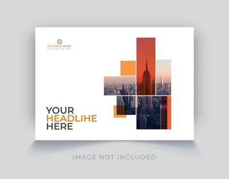 Premium Vector | Vector vector corporate book cover horizontal design 3 Image Collage, Corporate Booklet Design Layout, Image Layout Design Templates, Brochure Back Cover, Company Cover Design, Horizontal Book Cover, Landscape Cover Design, Cover Brochure Design, Poster Horizontal Design