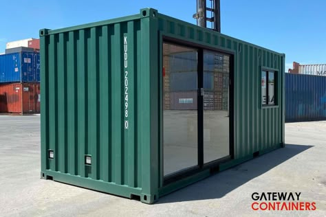 Container Business Ideas, Shipping Container Beauty Salon, Container Boutique Ideas, 20ft Container Office Ideas, Shipping Container Office Ideas, Container Office Design Interiors, Shipping Container Barber Shop, Container Office Design, Experiential Architecture